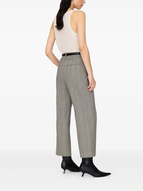 ANINE BING Belen herringbone trousers - Grey - zdjęcie produktu nr 2