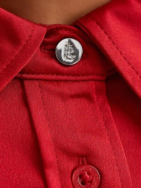 Lauren Ralph Lauren buttoned long-sleeved shirt - Red - zdjęcie produktu nr 2