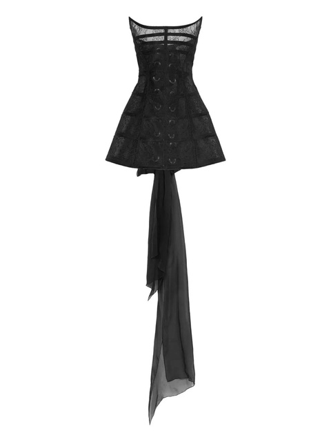 Blumarine strapless mini dress - Black - zdjęcie produktu nr 1