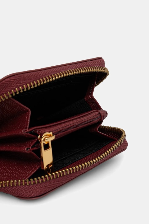 Trussardi portfel skórzany damski kolor bordowy I041E000072N - zdjęcie produktu nr 2