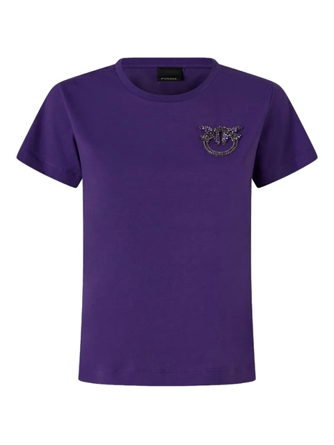 PINKO embellished short-sleeve T-shirt - Purple - zdjęcie produktu nr 2