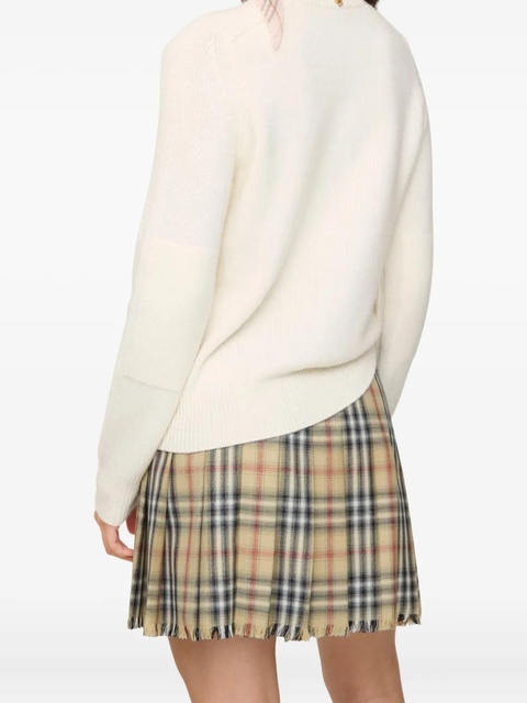 Burberry elbow-patch equestrian-knight sweater - Neutrals - zdjęcie produktu nr 2