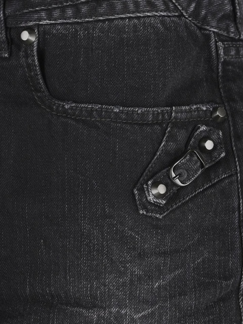 Balenciaga frayed denim skirt - Black - zdjęcie produktu nr 2