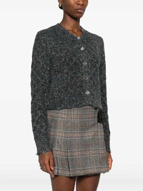 PINKO metallic-knit cardigan - Grey - zdjęcie produktu nr 2