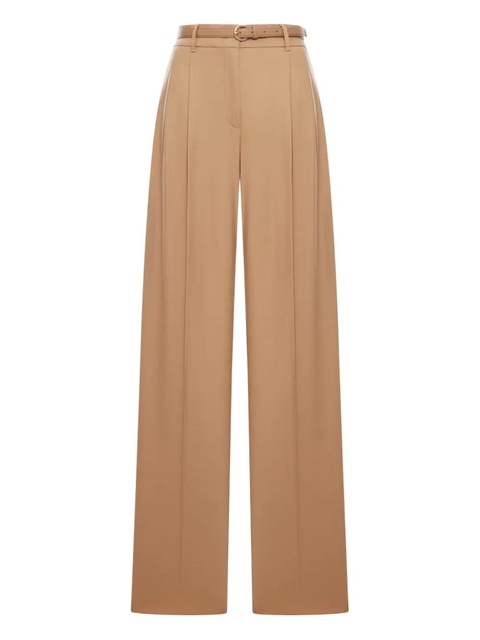 Max Mara belted wool trousers - Brown - zdjęcie produktu nr 1