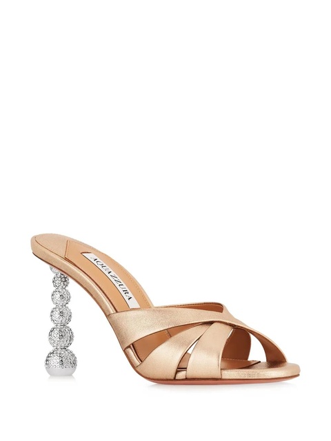 Aquazzura 95mm Yes Baby Mule 95 - Gold - zdjęcie produktu nr 2