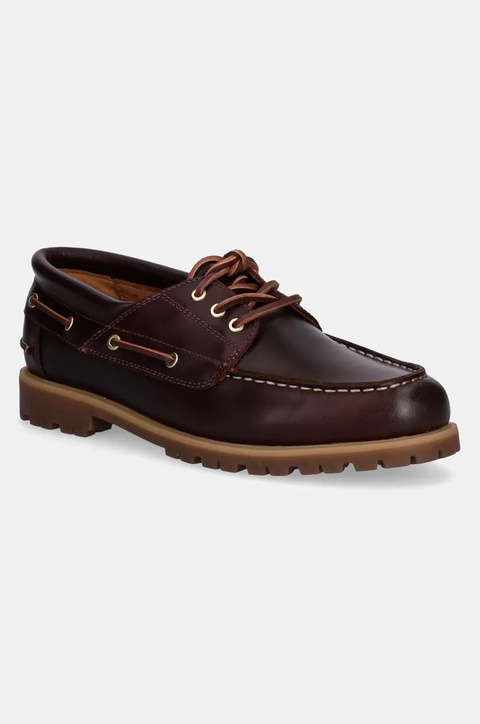 Vagabond Shoemakers mokasyny skórzane JOSLYN damskie kolor brązowy na płaskim obcasie 5945-001-49 - zdjęcie produktu nr 1