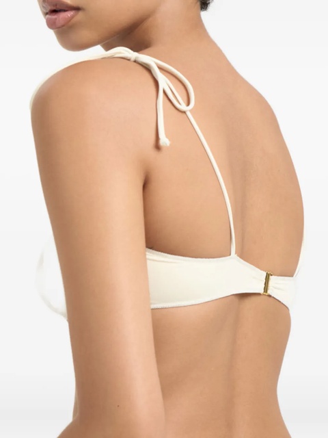 La Reveche rose-detail bandeau bikini top - Neutrals - zdjęcie produktu nr 2