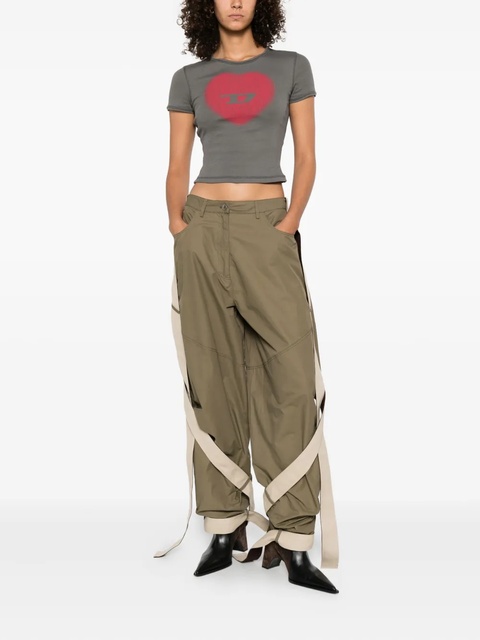 Diesel T-Ele heart-print T-shirt - Grey - zdjęcie produktu nr 1