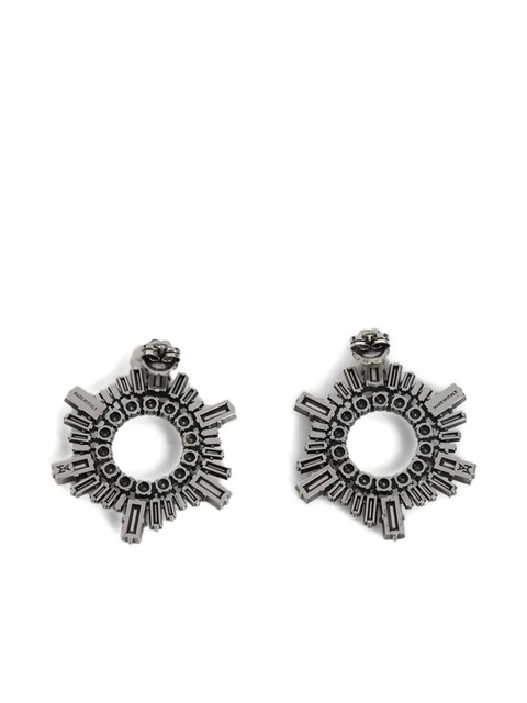 Amina Muaddi crystal-embellished earrings - Grey - zdjęcie produktu nr 2