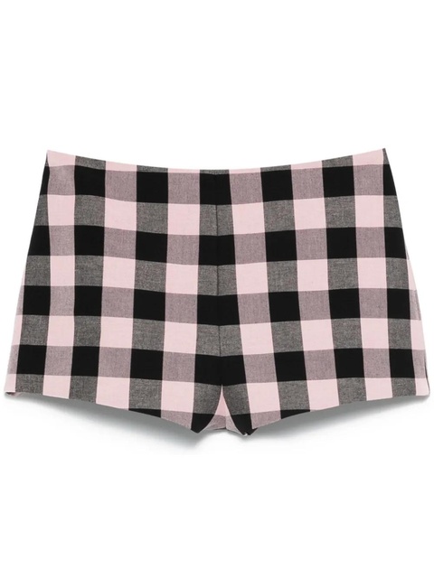Blumarine gingham-check shorts - Black - zdjęcie produktu nr 1