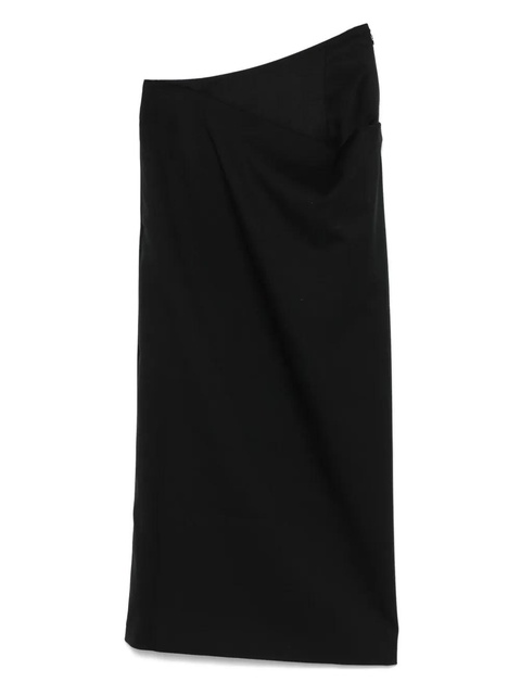 ENTIRE STUDIOS wrapa midi skirt - Black - zdjęcie produktu nr 2