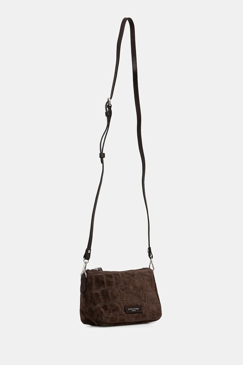 Gianni Chiarini torebka zamszowa NORA POUCH kolor brązowy BS.10224.CM - zdjęcie produktu nr 2
