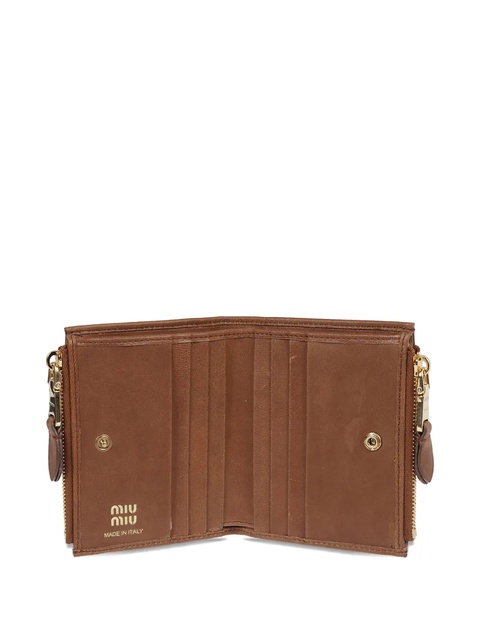 Miu Miu embossed-logo wallet - Brown - zdjęcie produktu nr 2