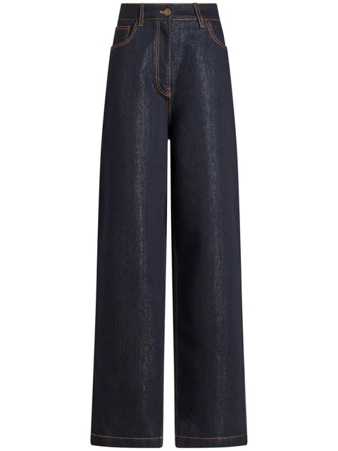 ETRO lurex-detail jeans - Blue - zdjęcie produktu nr 1