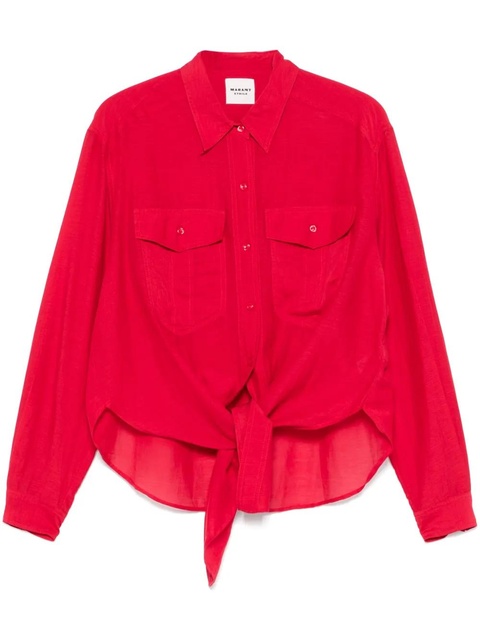 MARANT ÉTOILE Nath shirt - Red - zdjęcie produktu nr 1