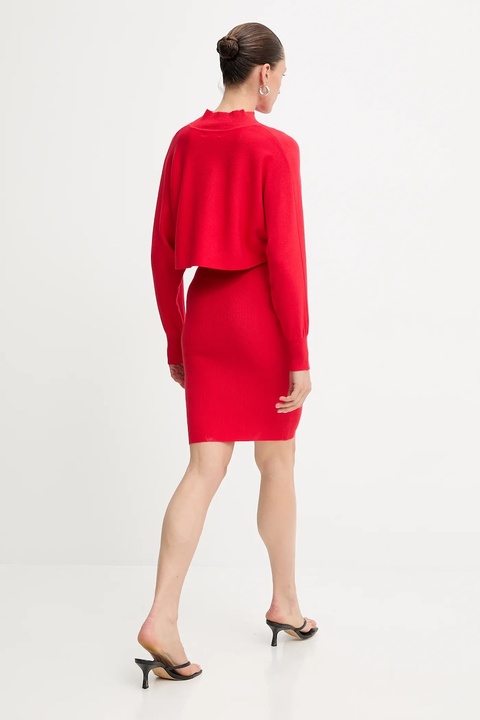 Answear.LAB sukienka i sweter damski kolor czerwony - zdjęcie produktu nr 1