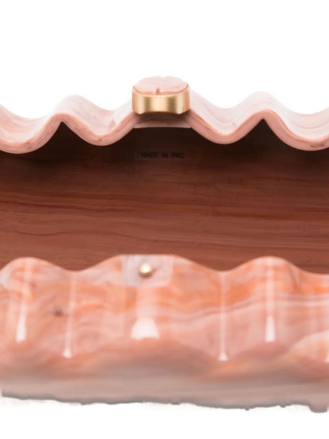 Cult Gaia Paloma marble-effect wave clutch - Neutrals - zdjęcie produktu nr 2