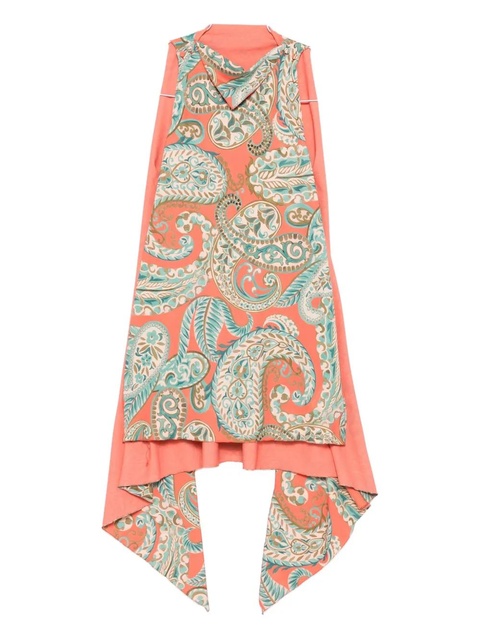 ETRO paisley-print midi dress - Orange - zdjęcie produktu nr 1