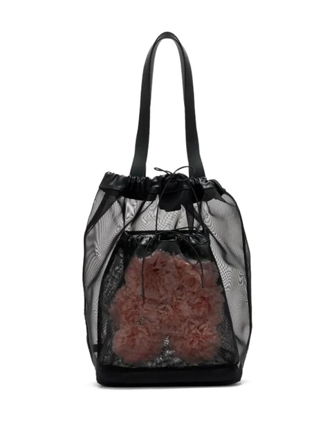 Simone Rocha sheer tote bag - Black - zdjęcie produktu nr 2