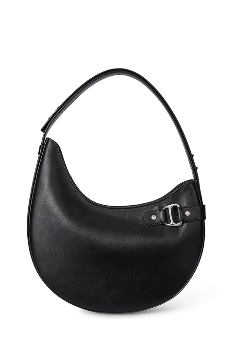 Lauren Ralph Lauren torebka skórzana kolor czarny 431980156 - zdjęcie produktu nr 1