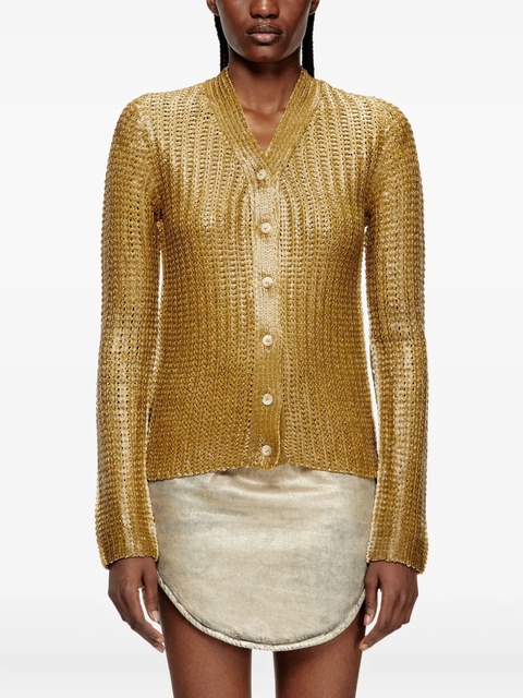 Diesel ribbed-knit cardigan - Brown - zdjęcie produktu nr 2