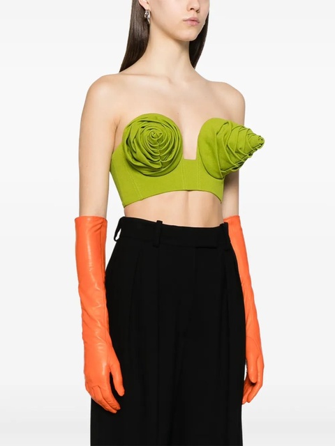 Jean Paul Gaultier conical-cup crop top - Green - zdjęcie produktu nr 2
