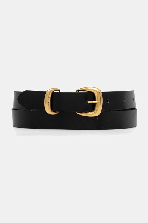 Calvin Klein pasek skórzany damski kolor czarny LV04K7012G - zdjęcie produktu nr 1