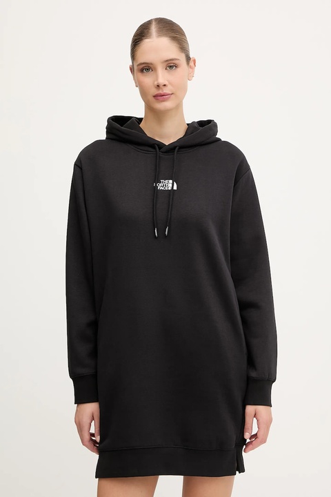 The North Face sukienka Essential Relaxed kolor czarny mini oversize NF0A8EEEJK31 - zdjęcie produktu nr 1
