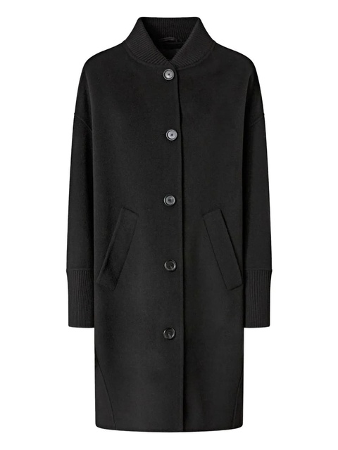 PINKO wool buttoned-up coat - Black - zdjęcie produktu nr 1