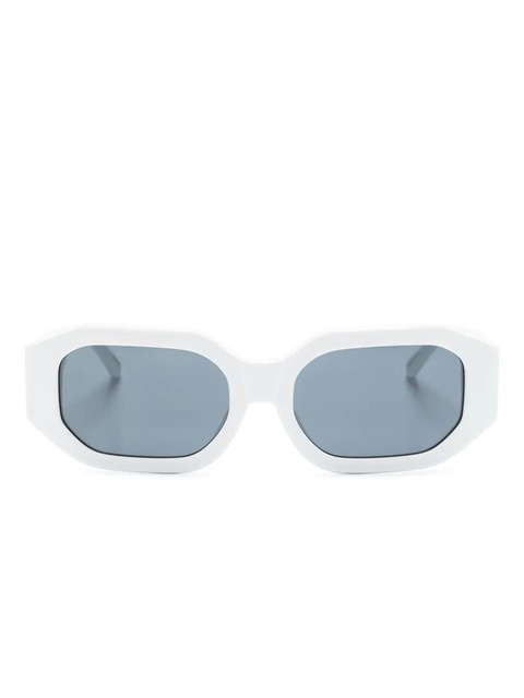 The Attico Blake rectangle-frame sunglasses - White - zdjęcie produktu nr 1