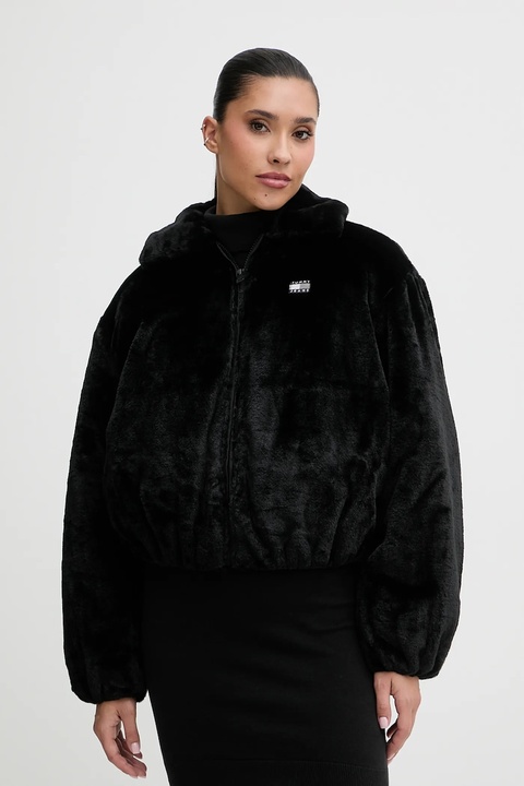 Tommy Jeans kurtka kolor czarny przejściowa oversize DW0DW21669 - zdjęcie produktu nr 1