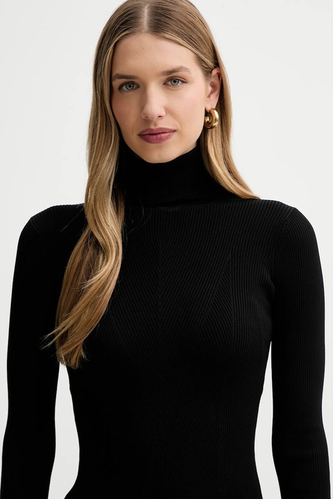 Elisabetta Franchi sukienka kolor czarny mini dopasowana AM07B56E2 - zdjęcie produktu nr 2