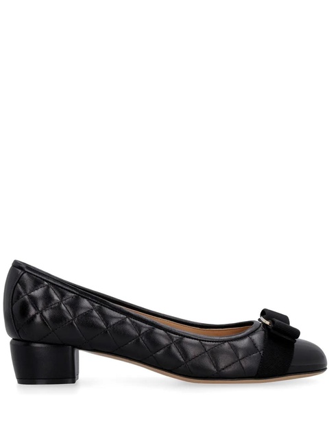 Ferragamo Ornament Vara-bow 40mm pumps - Black - zdjęcie produktu nr 1