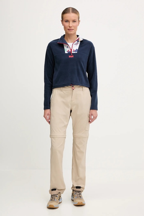 Helly Hansen bluza polarowa DAYBREAKER damska kolor granatowy z aplikacją 49561 - zdjęcie produktu nr 2