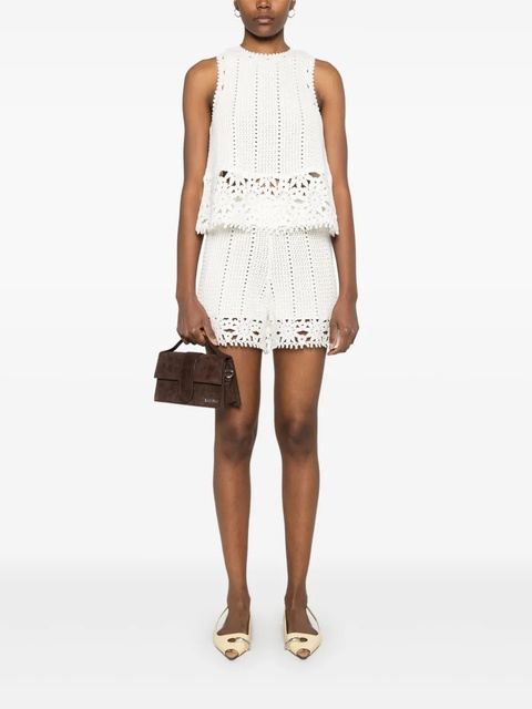 Maje crochet-knit shorts - White - zdjęcie produktu nr 2
