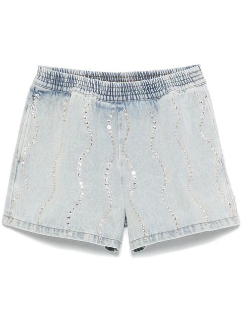 SANDRO rhinestoned shorts - Blue - zdjęcie produktu nr 1