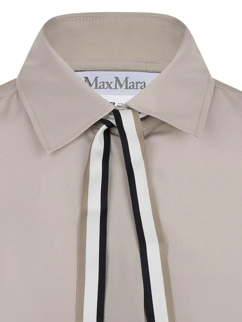 Max Mara ribbon-detail shirt - Grey - zdjęcie produktu nr 1
