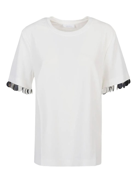 Rabanne sequin-embellished t-shirt - White - zdjęcie produktu nr 1