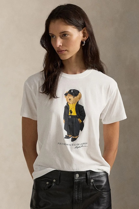 Polo Ralph Lauren t-shirt bawełniany damski kolor biały 211A87615 - zdjęcie produktu nr 1