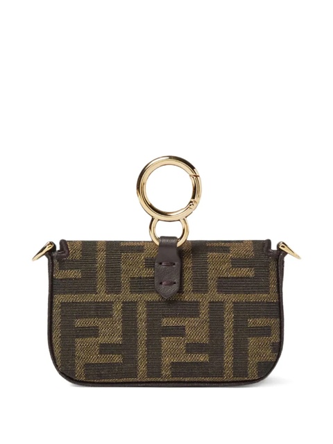 FENDI Nano Baguette FF-jacquard shoulder bag - Brown - zdjęcie produktu nr 2