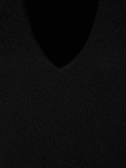 Jil Sander V-neck sleeveless top - Black - zdjęcie produktu nr 2