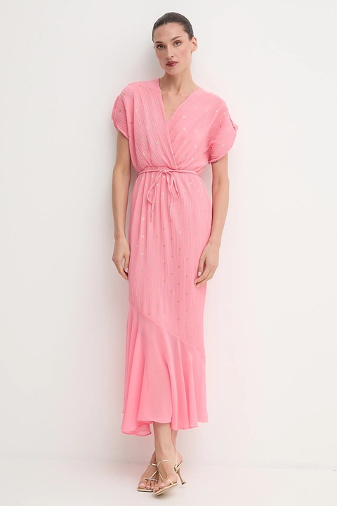Never Fully Dressed sukienka kolor różowy maxi prosta NFDDR2845 - zdjęcie produktu nr 2
