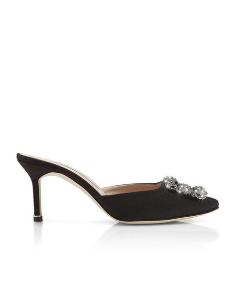 MANOLO BLAHNIK - Czarne mule Hangisi - zdjęcie produktu nr 2