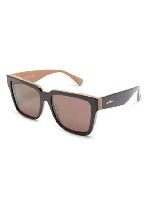 Max Mara Eyewear MM0078 square-frame tinted sunglasses - Brown - zdjęcie produktu nr 1