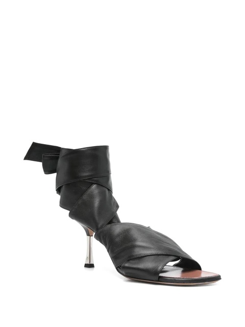 Paris Texas 70mm leather sandals - Black - zdjęcie produktu nr 2