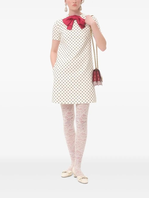 Valentino Garavani Plusdepois-print Supergran mini dress - Neutrals - zdjęcie produktu nr 2