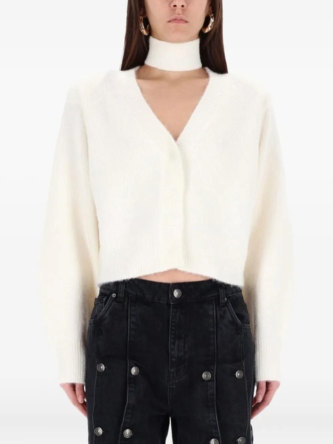 ROTATE BIRGER CHRISTENSEN tie-neck cardigan - White - zdjęcie produktu nr 1