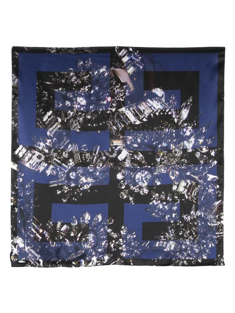 Givenchy abstract-print scarf - Blue - zdjęcie produktu nr 1