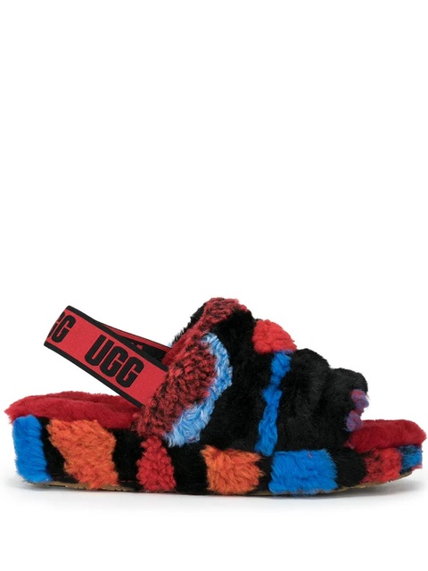 UGG Fluff Yeah slides - Red - zdjęcie produktu nr 1